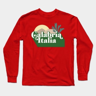 Calabria, Italia  // Original Retro Design Long Sleeve T-Shirt